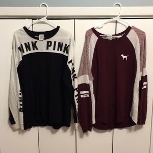 Pink long sleeve shirt bundle
